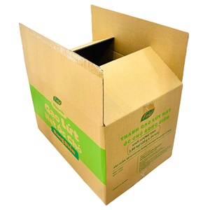 Durable 5-Layer Corrugated Board Carton Box Recycled Materials Glossy <b>Lamination</b> Good Support Standing Type for Brown Rice Cake - Product Image 2