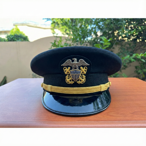 Insignias Personalizadas para Uniformes Ceremoniales y Gorras |   Gorro de Oficial Británico |   Gorra de Marinero con Visera para Guardia de Seguridad - Product Image 5