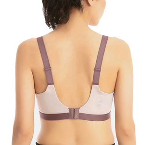 Soutien-gorge de sport grande taille de haute qualité pour femmes avec logo frontal, respirant, séchage rapide, maintien moyen, idéal pour la gym et l'entraînement - Product Image 4