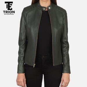 Vestes en cuir pour femmes de qualité supérieure, fabrication directe en usine, vente en gros de vêtements d'extérieur, vestes en cuir pour femmes en vente avec OEM ODM - Product Image 6