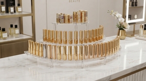 Expositor Acrílico de Varios Niveles, Estante de Mostrador para Minoristas, Transparente, para Organizar Cosméticos, Joyería, Perfumes, Portátil y Moderno - Product Image 2