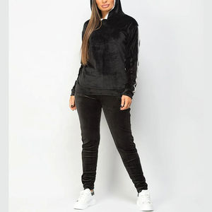 High Quality Puff Printing Elegant Tracksuit for Women USA Size Pullover Tracksuit flare sweatpants full zip up hoodie tracksuit - Product Image 6