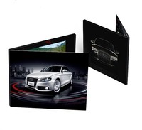 Contoh Gratis Karya Seni LCD Video Brochure 7-15 Inci Kotak Cetak Kustom Kartu Video HD Igs Natal