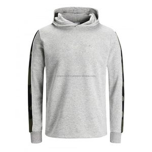 Sweat à capuche pour homme personnalisé de haute qualité, avec broderie latérale, poche, écologique, streetwear, sportswear décontracté, en polaire - Product Image 1