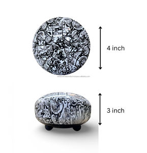 Tambour à langue en acier Om de qualité supérieure, 8 notes, instrument de percussion Handpan, finition émaillée, méditation, yoga, relaxation, sonothérapie - Product Image 2