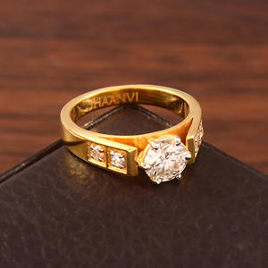 Bague en argent sterling 925 avec pierre en moissanite |   Bijoux de fiançailles en moissanite de luxe - Product Image 2