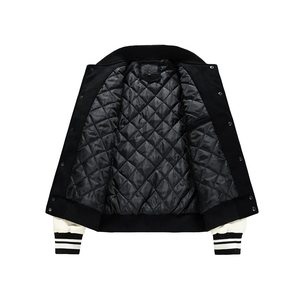 <b>Men's</b> Fashion Winter <b>Baseball</b> <b>Jacket</b> <b>Men</b> Plus Size Cotton Varsity <b>Jackets</b> Leather Sleeves - Product Image 3