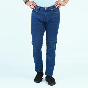 Jean en denim brut bleu foncé respirant et écologique de haute qualité pour homme, coupe droite classique, 14,8 oz, selvedge, idéal hiver et automne - Product Image 2