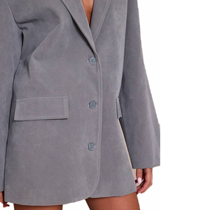 Manteau long croisé pour femme Printemps-Automne 2026, style rétro élégant, veste d'extérieur, fabricant OEM en gros - Product Image 2