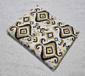 Tela estampada a mano de Jaipur, tela de algodón estampada a mano, tela india hecha a mano para vestidos, proveedor mayorista de tela de algodón. - Product Image 3