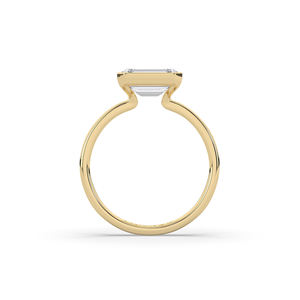 Anillo de Oro de 14K/10K con Diamante de Laboratorio de 2.40Ct, Corte Esmeralda, Estilo Ligero y Único, para Mujer, Regalo de Aniversario, Compromiso o Boda - Product Image 3
