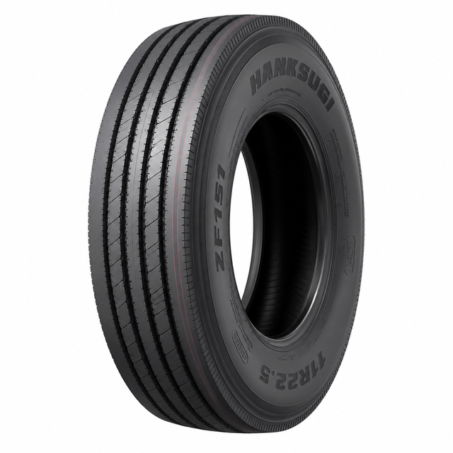 HANKSUGI ZF151 11R22.5 New Tubeless Steer Tire for Superior Stability Excellent Wear Resistance for Regional Freight Fleets