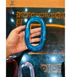 Wholesale <b>clear</b> Chunky Thin <b>Resin</b> Chain High Quality Link Big Chain home and office room decoration multi links available - Product Image 6