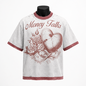 Camiseta Personalizada de Corte Regular para Hombre, 100% Algodón, Estilo Vintage, Urbana, Casual, Hip Hop, con Logotipo Frontal, Fabricante OEM ODM - Product Image 1
