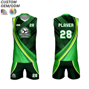 Conjunto de Uniforme de Voleibol Premium 100% Poliéster, Jersey y Pantalones Cortos Estampados, Secado Rápido, Transpirable, Uniforme de Equipo, Soporte OEM ODM, Venta al Por Mayor - Product Image 4