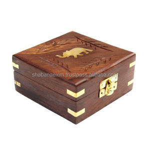 Caja de Joyería de Madera de Estilo Tradicional, Caja de Almacenamiento Decorativa para Regalos, Estuche para Joyas y Recuerdos - Product Image 5
