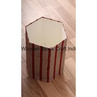 Nouvelle Arrivée Poubelle Décorative Faite à la Main en Carton Imprimé au Bloc, avec Couvercle Autoportant en PP, pour la Maison