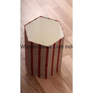 Nuevo Bote de Basura Decorativo Hecho a Mano con Estampado en Bloque, Cubo de Basura de Cartón con Tapa de PP, Bote de Basura Decorativo para el Hogar - Product Image 5