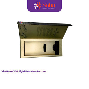 Cajas de Regalo Personalizables con Estampado en Relieve de Lámina Dorada, Papel Kraft Vietnamita, Laminación Mate, Hechas a Mano, Reciclables y Biodegradables - Product Image 1