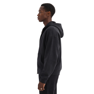 Sweat à capuche unisexe zippé en polaire douce, veste à fermeture éclair intégrale, streetwear décontracté, confortable pour l'hiver, brodé, ODM - Product Image 3