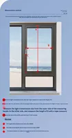 Moustiquaire de fenêtre pliante moderne avec cadre en alliage d'aluminium et maille en acier inoxydable, design graphique anti-effraction, marque Hongqi