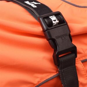 Small Dog Coats Waterproof Warm Sport Vest with Adjustable Drawstring Orange SI Pet Clothes - Product Image 5