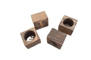 Ronds de serviette en bois ronds faits à la main pour le décor de table d'accent d'hôtel et de cuisine de mariage avec caractéristique de stock - Product Image 3