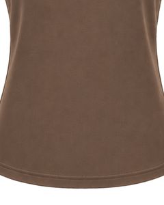 Custom Coffee Brown Women Casual T Shirt Floral Ring Neck Short Sleeve Summer Fashion Soft Stretch Ladies Tee Blouse <b>Top</b> Wear - Product Image 6