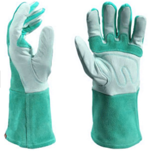 Gants de soudage TIG industriels robustes de qualité supérieure avec protection renforcée de la paume en cuir pleine fleur et croûte de vachette - Product Image 3