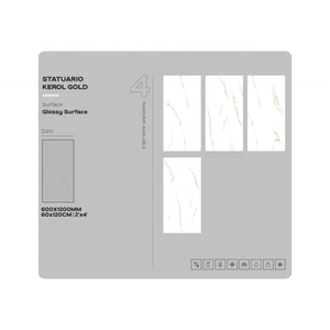 Nuevo diseño italiano con acabado pulido brillante, baldosas de porcelana para suelo de 600x1200 mm, 60x120 cm, baldosas cerámicas de cuerpo completo con acabado brillante para interiores. - Product Image 2