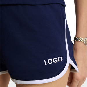 Nouveaux shorts de tennis personnalisés pour femmes en piqué de coton premium, athlétiques, décontractés, respirants, légers, avec ceinture élastique, OEM - Product Image 5