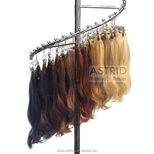 Moderno Soporte Giratorio Ecológico de Metal en Espiral para Exhibición de Pelucas y Extensiones de Cabello para Salón de Belleza y Tienda de Moda - Product Image 3