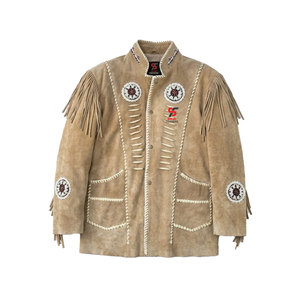 Solid Trader Custom <b>Suede</b> Fringe Leather <b>Jacket</b> Western Cowhide Tassel Style Soft Lining High Performance Outerwear - Product Image 1