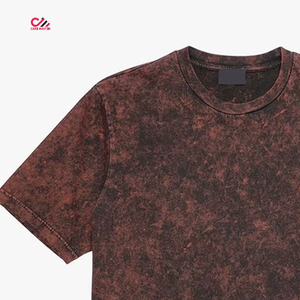 T-shirt 100% Coton Délavé à l'Acide Vintage – Vente en Gros à Prix Abordable – T-shirts Unisexe Délavés à l'Acide pour Hommes Respirants - Product Image 4