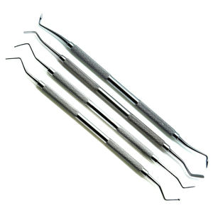 Juego de 4 Instrumentos Dentales de Acero de Doble Punta para Rellenos de Composite, Limpieza y Restauración Dental de Blush Surgical - Product Image 4