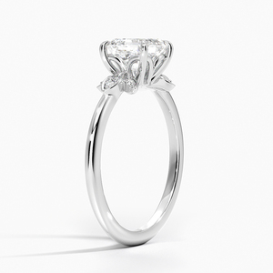 BOJ <b>Ring</b> 045 Asscher Cut 925 <b>Silver</b> Grand Fiore Diamond & Rhodium Plated Wedding 2ct D Color VVS1 Moissanite GRA Certified <b>Ring</b> - Product Image 2