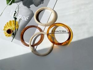 Bracelets en résine personnalisés avec logo, finition lisse, vente en gros directe usine - Product Image 2