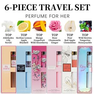Ensemble de voyage pour femmes de 6 pièces, eau de parfum en vaporisateur longue durée de 1,18 fl oz, 6 parfums différents pour les vacances, la vie quotidienne, les fêtes - Product Image 2