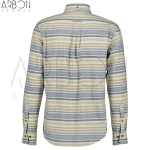 Crea tu propia camisa de manga larga para hombre, personalizada, hecha a mano, con diseño clásico de rayas múltiples, estilo casual elegante. - Product Image 2