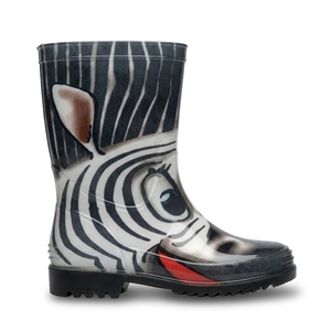 Bottes de pluie légères imprimées pour enfants, en PVC imperméable, antidérapantes, mi-mollet, motif canard, pour extérieur et jardin, unisexe - Product Image 5