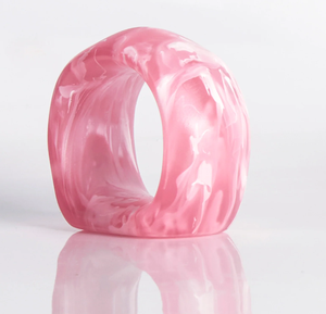 Anillo de Servilleta de Resina Simple, Diseño Atractivo, Ecológico y Duradero, Anillo de Servilleta de Resina Transparente Hecho a Mano - Product Image 6
