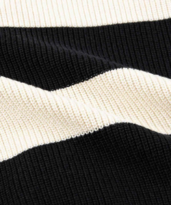 AL SWANS INTERNATIONAL Pull à col rond pour homme en polyester/coton rayé, tricoté, séchage rapide, anti-plis, personnalisable, manches longues - Product Image 3