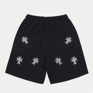 Shorts en maille à strass pour hommes, style streetwear, scintillants, pour le basketball, avec logo personnalisé, décontractés, mode estivale, bas de tenue pour hommes - Product Image 3