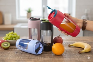 OEM 600ml BPA Free <b>Protein</b> Shaker <b>Bottle</b> Plastic Mixing Spring Ball Leakproof Handle Gym Sports Blender Cup Custom Logo - Product Image 1