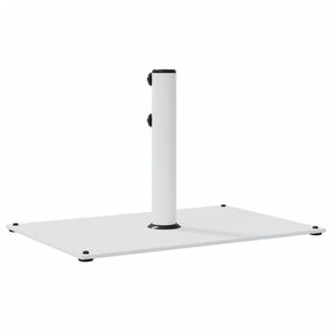 Sombrilla de Patio con Base de Acero Blanco y Tubo de Hierro, 33.1 Libras, Producto Duradero y Elegante - Product Image 6