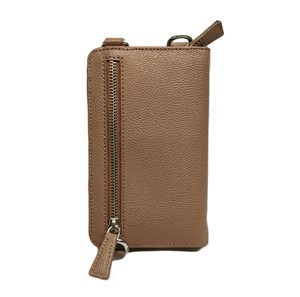 Sacs à bandoulière pour téléphone portable en similicuir vegan, porte-passeport, mini sac à main, portefeuille zippé RFID pour femmes - Product Image 1