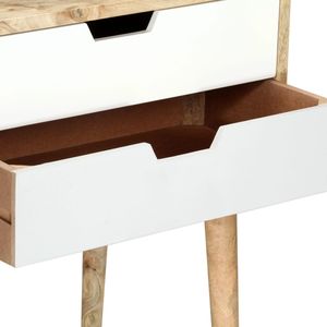 Table de chevet en bois de manguier massif marron et commodes multicolores - Product Image 6