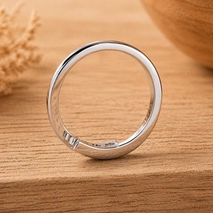 Three Stone Trilogy Ring 0.28ct Round Brilliant Cut 10k 14k 18k Solid Gold Anniversary Luxury Bridal Wedding Ring for Women - Product Image 4