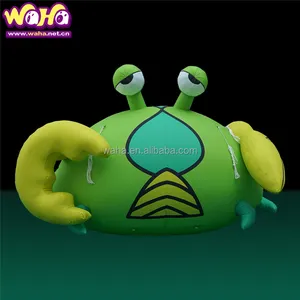 Caranguejo inflável da arte grande, desenho animado, modelo de caranguejo inflável para exibição ao ar livre