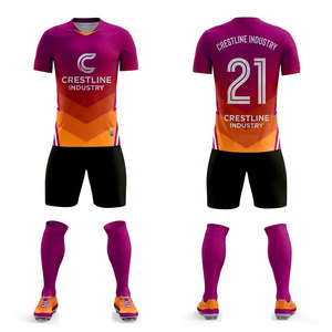 Custom Design Soccer Team Kit Football Jersey Shorts Set Athletic Sportswear OEM Football Jersey Set - Product Image 6
